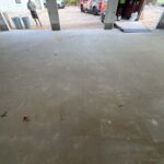 Empty garage floor with concrete surface
